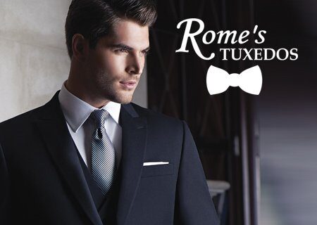 Rome's Tuxedos portfolio work by DP1 DESIGN New Orleans