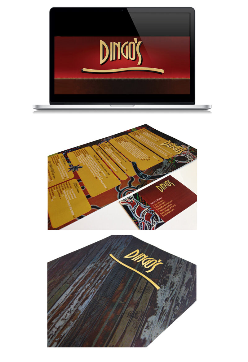 Dingo's Restaurant - hero image from the DP1 DESIGN portfolio