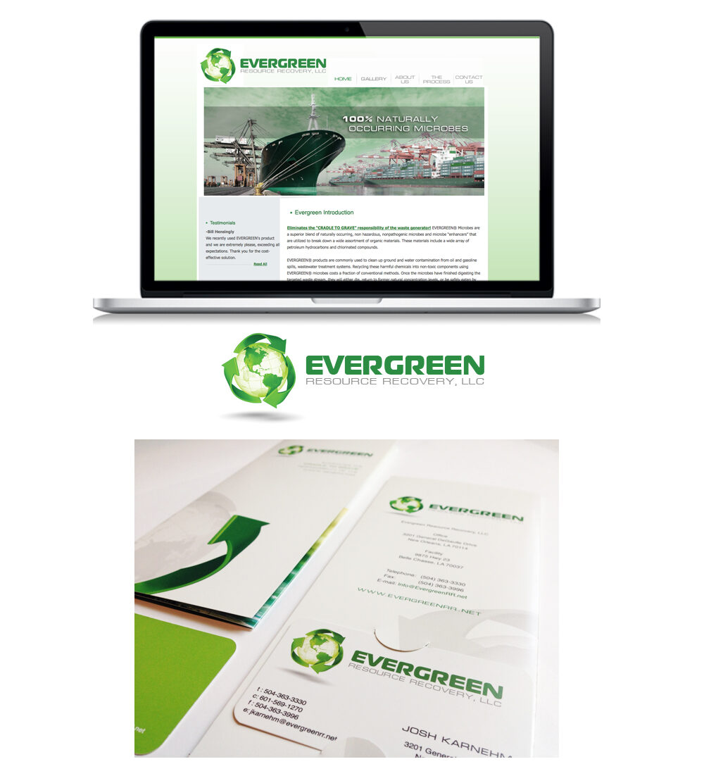 Evergreen - hero image from the DP1 DESIGN portfolio