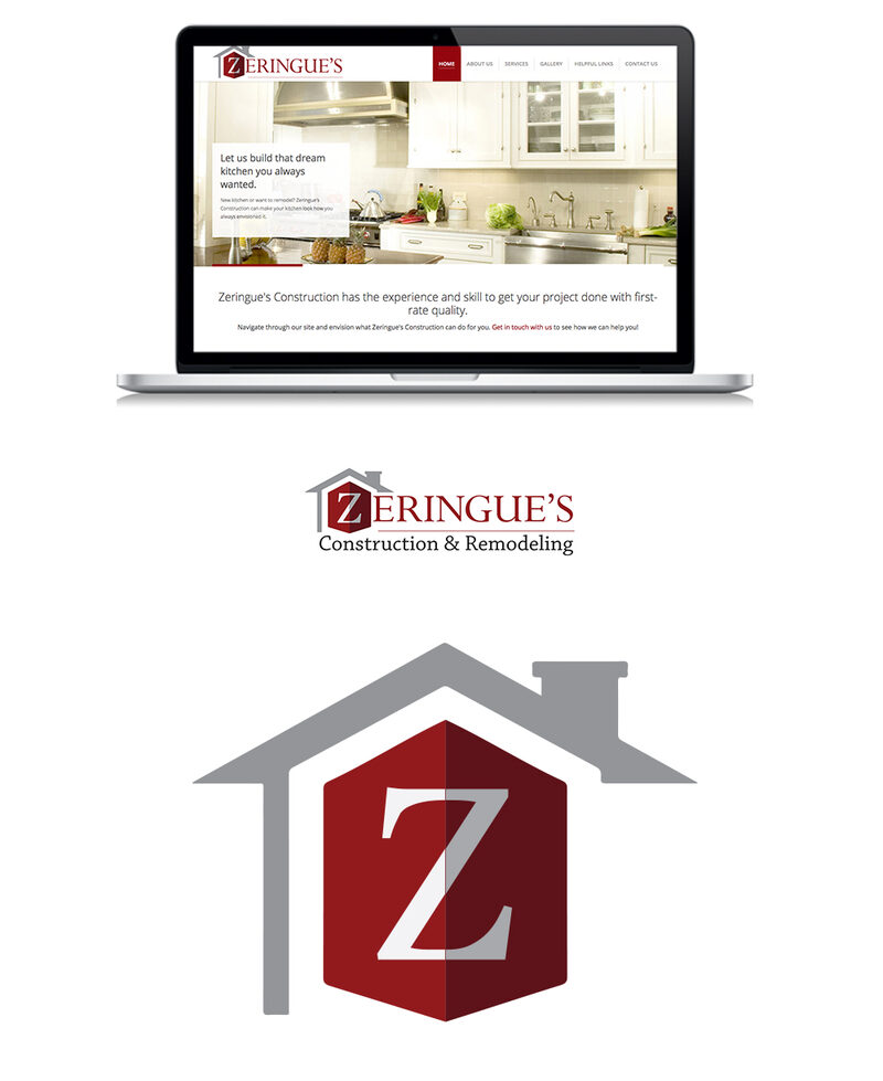 Zeringue's Construction - hero image from the DP1 DESIGN portfolio